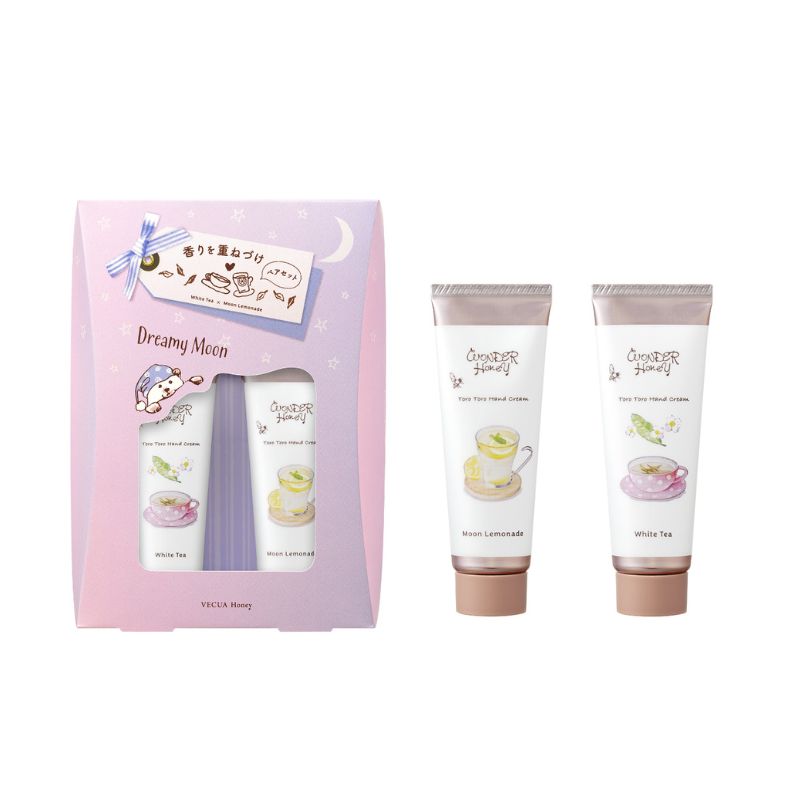 1号仓-BCL WONDER Honey 轻盈水润 蜂蜜滋润 不黏腻 保湿护手霜套装 20g×2 白茶花果香 月光柠檬香 质感轻柔 可叠涂使用 疗愈系香氛