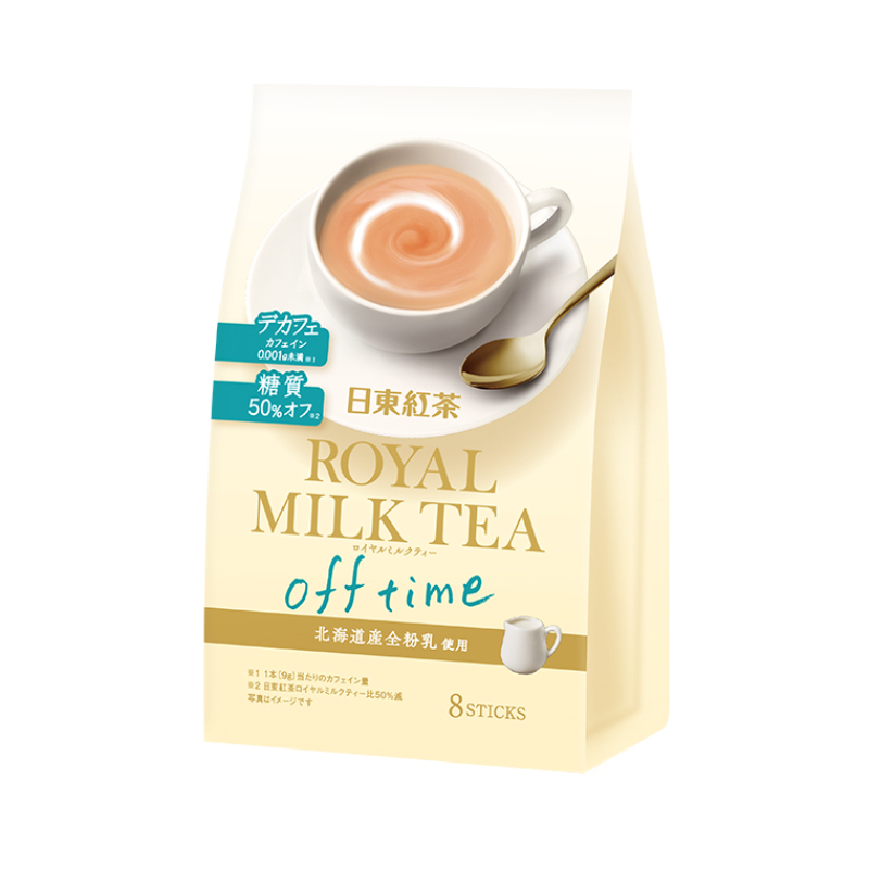 2号仓-日东红茶 低咖啡因 低糖不腻口 浓郁奶香 即溶皇家奶茶粉 9g×8条 不影响睡眠 细腻口感 顺滑柔和