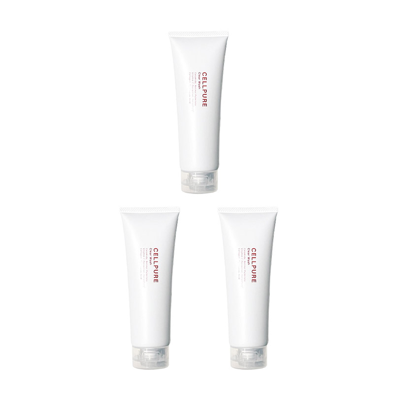 1号仓-Cellpure 神经酰胺温和保湿改善肌肤暗沉 氨基酸洗面奶 120g 3个装 东京银座皮肤科研发 敏感肌适用 预防干燥