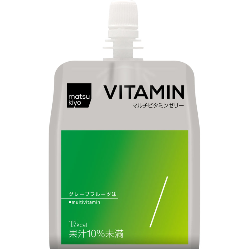2号仓-松本清matsukiyo 低卡高纤补充多种维生素果冻 (N) 西柚味 180g