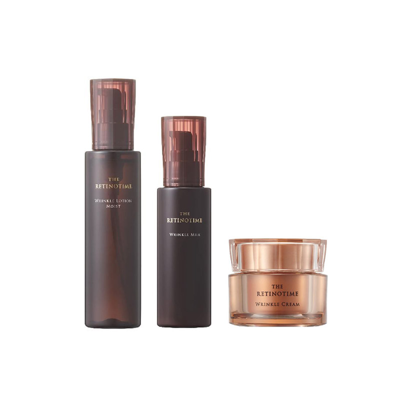 1号仓-松本清 THE RETINOTIME 高保湿抗衰老A醇 化妆水 160ml＋乳液 125ml＋面霜 30g【寒冷地区慎拍，易冻结】