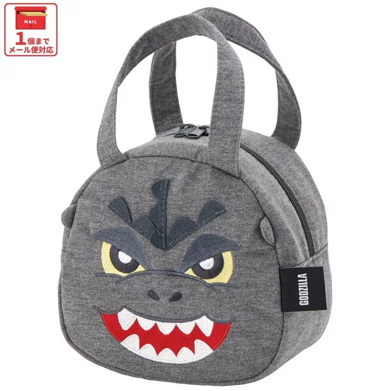 1号仓-斯凯达 柔软面料设计 立体造型 轻便尺寸 迷你手提袋 1个 哥斯拉造型 Skater 双提把设计 儿童包包 儿童午餐包