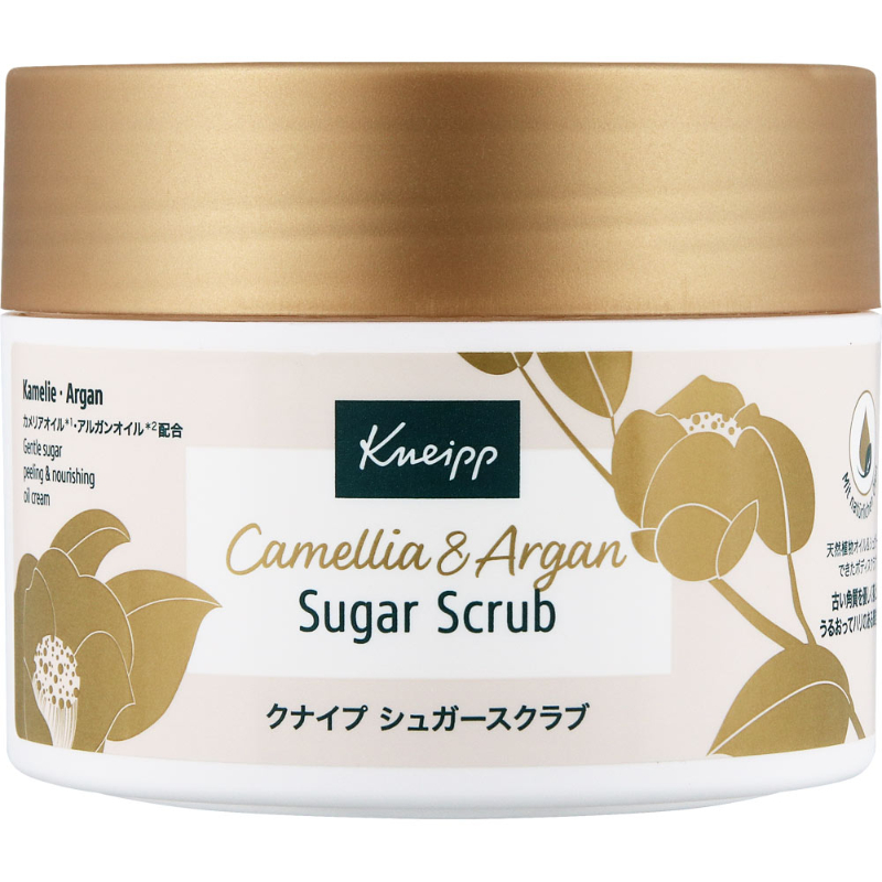1号仓-克奈圃 天然植物精油 角质护理 密集保湿 身体磨砂膏 200ml 山茶花阿甘油 KNEIPP 温和去角质 不黏腻