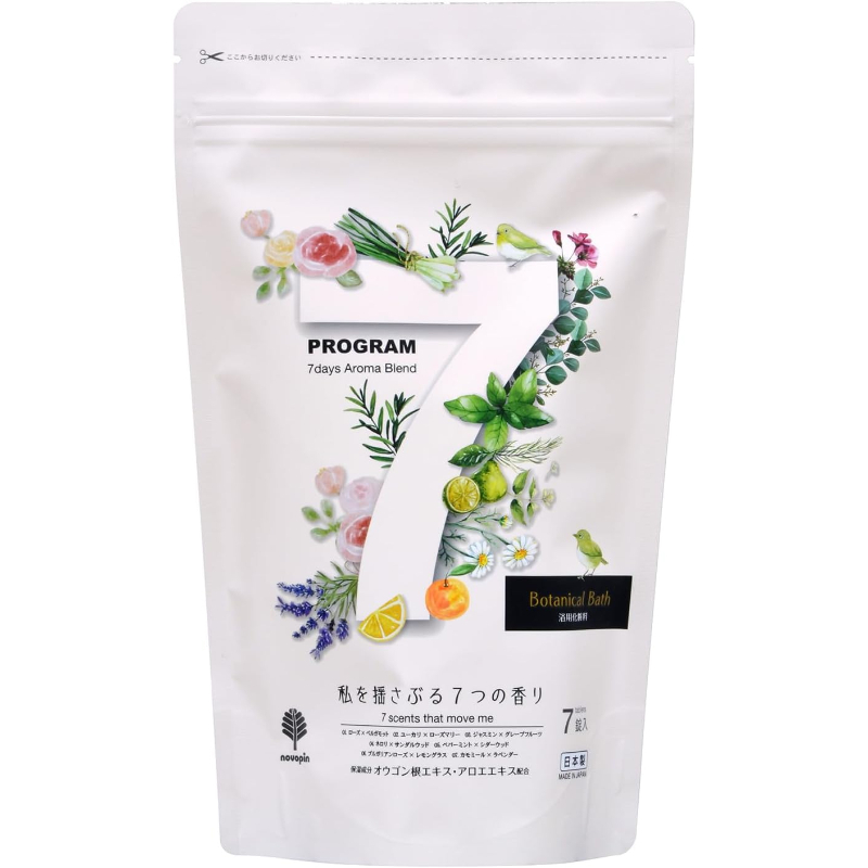 1号仓-小久保 7种植萃香氛 碳酸气泡 双重保湿 入浴剂 7片 滋润肌肤 独立包装