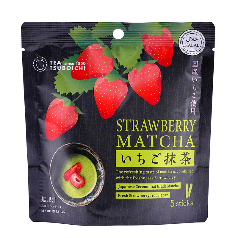 2号仓-壶市制茶本铺 日式风味 温润甘甜 口感清爽 草莓抹茶粉 10g×5条 独立包装 冷热皆宜 无添加配方