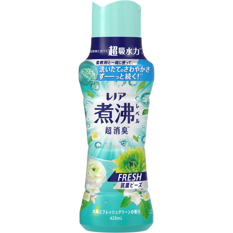 1号仓-Lenor 煮沸级除味抗菌 日常清新 衣物留香珠 420ml 阳光清新绿叶香 P&G 适用于滚筒洗衣机波轮洗衣机 香氛凝珠